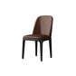 Contemporary Metal Dining Room Chairs Leather Dining Armless Chairs for Restaurant Dark Brown 1 Piece Black Clearhalo ' kitchen&dining_furn' 'Dining Chairs' 'Dining Tables & Seating' 'dining_chair' 'furn' 'furn_dining_chair' 'Furniture' 'furniture_dining_chair' 'Kitchen & Dining Furniture' 'kitchen' 3910884