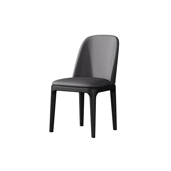 Contemporary Metal Dining Room Chairs Leather Dining Armless Chairs for Restaurant Clearhalo ' kitchen&dining_furn' 'Dining Chairs' 'Dining Tables & Seating' 'dining_chair' 'furn' 'furn_dining_chair' 'Furniture' 'furniture_dining_chair' 'Kitchen & Dining Furniture' 'kitchen' 3910886