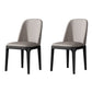 Contemporary Metal Dining Room Chairs Leather Dining Armless Chairs for Restaurant Light Gray 2 Piece Set Black Clearhalo ' kitchen&dining_furn' 'Dining Chairs' 'Dining Tables & Seating' 'dining_chair' 'furn' 'furn_dining_chair' 'Furniture' 'furniture_dining_chair' 'Kitchen & Dining Furniture' 'kitchen' 3910891