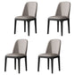 Contemporary Metal Dining Room Chairs Leather Dining Armless Chairs for Restaurant Light Gray 4 Piece Set Black Clearhalo ' kitchen&dining_furn' 'Dining Chairs' 'Dining Tables & Seating' 'dining_chair' 'furn' 'furn_dining_chair' 'Furniture' 'furniture_dining_chair' 'Kitchen & Dining Furniture' 'kitchen' 3910893