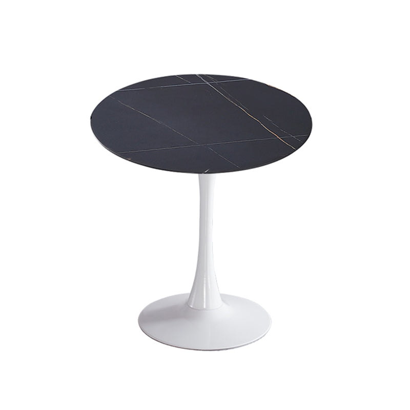 Modern Style Dining Table Round Sintered Stone Dining Table for Home Use Black Gold White Clearhalo ' dining_table' 'Dining Tables & Seating' 'Dining Tables' 'furn' 'furn_dining_table' 'Furniture' 'furniture_dining_table' 'Kitchen & Dining Furniture' 'kitchen&dining_furn' 'kitchen' 'kitchen_dining_table' 3922659