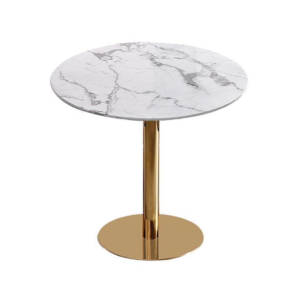 Metal Traditional Luxury Round Dining Table Sintered Stone Table with Pedestal Base Gold Without Chairs Clearhalo ' dining_table' 'Dining Tables & Seating' 'Dining Tables' 'furn' 'furn_dining_table' 'Furniture' 'furniture_dining_table' 'Kitchen & Dining Furniture' 'kitchen&dining_furn' 'kitchen' 'kitchen_dining_table' 3922677