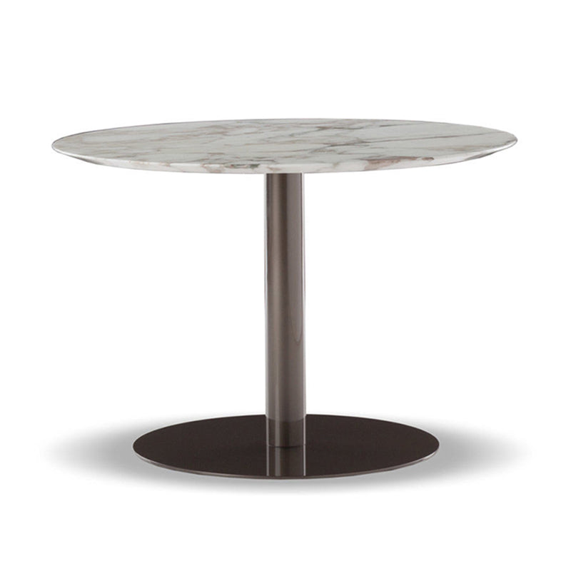 Metal Traditional Luxury Round Dining Table Sintered Stone Table with Pedestal Base Black Without Chairs Clearhalo ' dining_table' 'Dining Tables & Seating' 'Dining Tables' 'furn' 'furn_dining_table' 'Furniture' 'furniture_dining_table' 'Kitchen & Dining Furniture' 'kitchen&dining_furn' 'kitchen' 'kitchen_dining_table' 3922681