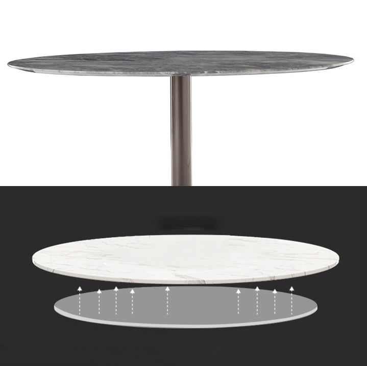 Metal Traditional Luxury Round Dining Table Sintered Stone Table with Pedestal Base Clearhalo ' dining_table' 'Dining Tables & Seating' 'Dining Tables' 'furn' 'furn_dining_table' 'Furniture' 'furniture_dining_table' 'Kitchen & Dining Furniture' 'kitchen&dining_furn' 'kitchen' 'kitchen_dining_table' 3922682