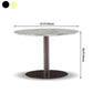 Metal Traditional Luxury Round Dining Table Sintered Stone Table with Pedestal Base Clearhalo ' dining_table' 'Dining Tables & Seating' 'Dining Tables' 'furn' 'furn_dining_table' 'Furniture' 'furniture_dining_table' 'Kitchen & Dining Furniture' 'kitchen&dining_furn' 'kitchen' 'kitchen_dining_table' 3922688