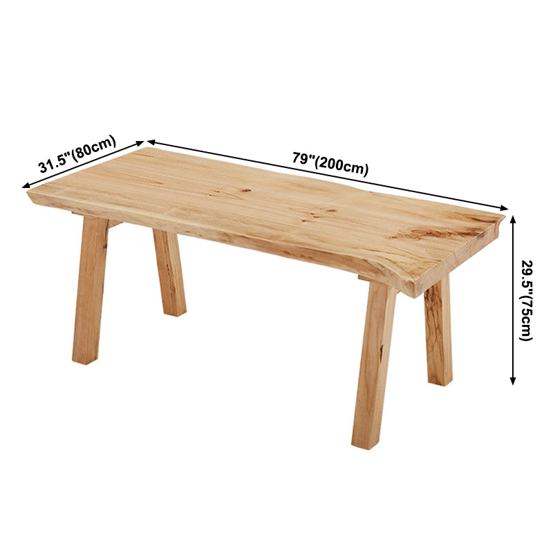 Rectangle Wood Dining Table Modern Pine Table in Nature with 4 Legs for Restaurant Clearhalo ' dining_table' 'Dining Tables & Seating' 'Dining Tables' 'furn' 'furn_dining_table' 'Furniture' 'furniture_dining_table' 'Kitchen & Dining Furniture' 'kitchen&dining_furn' 'kitchen' 'kitchen_dining_table' 3922722