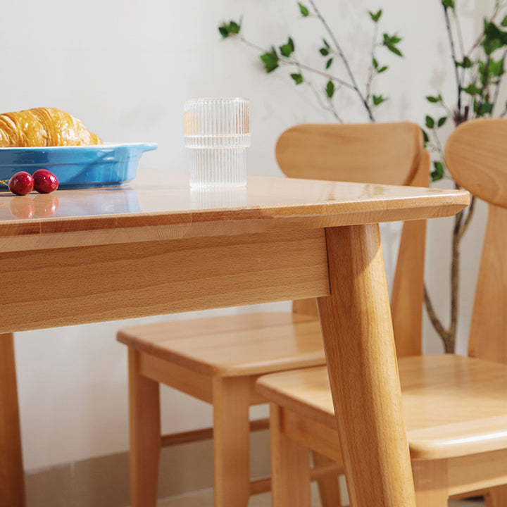 Rectangle Solid Wood Dining Table Modern Beech Wood Table in Nature with 4 Legs Clearhalo ' dining_table' 'Dining Tables & Seating' 'Dining Tables' 'furn' 'furn_dining_table' 'Furniture' 'furniture_dining_table' 'Kitchen & Dining Furniture' 'kitchen&dining_furn' 'kitchen' 'kitchen_dining_table' 3922727