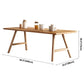 Rectangle Wooden Dining Table Modern Pine Table in Nature with Double Pedestal Clearhalo ' dining_table' 'Dining Tables & Seating' 'Dining Tables' 'furn' 'furn_dining_table' 'Furniture' 'furniture_dining_table' 'Kitchen & Dining Furniture' 'kitchen&dining_furn' 'kitchen' 'kitchen_dining_table' 3922783