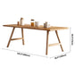 Rectangle Wooden Dining Table Modern Pine Table in Nature with Double Pedestal Clearhalo ' dining_table' 'Dining Tables & Seating' 'Dining Tables' 'furn' 'furn_dining_table' 'Furniture' 'furniture_dining_table' 'Kitchen & Dining Furniture' 'kitchen&dining_furn' 'kitchen' 'kitchen_dining_table' 3922784