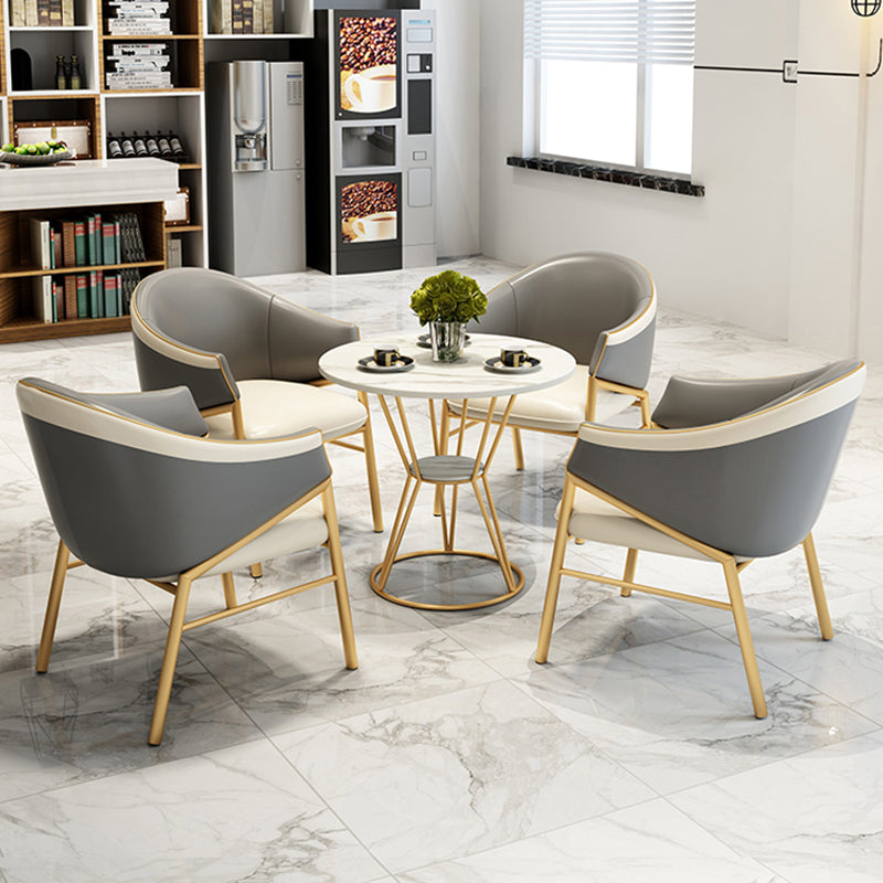 Traditional Luxury White Dining Table Sintered Stone Table with Pedestal Base Clearhalo ' dining_table' 'Dining Tables & Seating' 'Dining Tables' 'furn' 'furn_dining_table' 'Furniture' 'furniture_dining_table' 'Kitchen & Dining Furniture' 'kitchen&dining_furn' 'kitchen' 'kitchen_dining_table' 3922797
