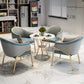 Traditional Luxury White Dining Table Sintered Stone Table with Pedestal Base Clearhalo ' dining_table' 'Dining Tables & Seating' 'Dining Tables' 'furn' 'furn_dining_table' 'Furniture' 'furniture_dining_table' 'Kitchen & Dining Furniture' 'kitchen&dining_furn' 'kitchen' 'kitchen_dining_table' 3922804