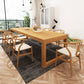 Pine Solid Wood Dining Double Table Pedestal Base Rectangle Table for Home Clearhalo ' dining_table' 'Dining Tables & Seating' 'Dining Tables' 'furn' 'furn_dining_table' 'Furniture' 'furniture_dining_table' 'Kitchen & Dining Furniture' 'kitchen&dining_furn' 'kitchen' 'kitchen_dining_table' 3922808