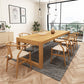 Pine Solid Wood Dining Double Table Pedestal Base Rectangle Table for Home Clearhalo ' dining_table' 'Dining Tables & Seating' 'Dining Tables' 'furn' 'furn_dining_table' 'Furniture' 'furniture_dining_table' 'Kitchen & Dining Furniture' 'kitchen&dining_furn' 'kitchen' 'kitchen_dining_table' 3922811