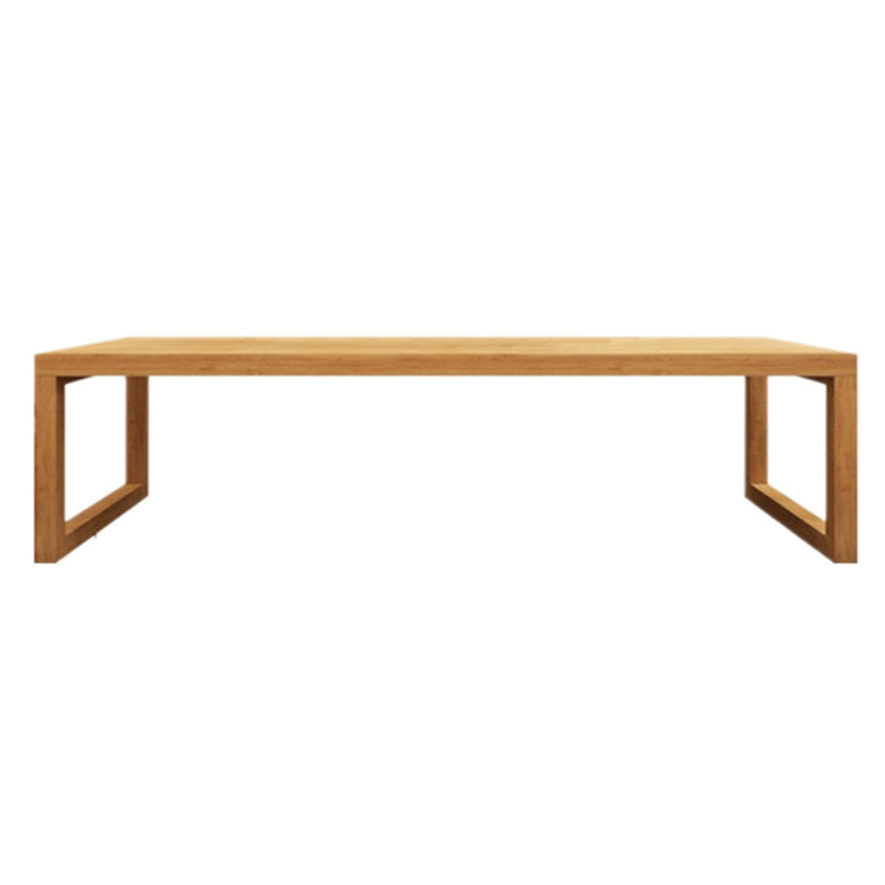 Pine Solid Wood Dining Double Table Pedestal Base Rectangle Table for Home Without Chairs Clearhalo ' dining_table' 'Dining Tables & Seating' 'Dining Tables' 'furn' 'furn_dining_table' 'Furniture' 'furniture_dining_table' 'Kitchen & Dining Furniture' 'kitchen&dining_furn' 'kitchen' 'kitchen_dining_table' 3922812