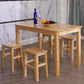 Contemporary Style Oak Dining Table 4 Legs Solid Wood Base Table for Home Clearhalo ' dining_table' 'Dining Tables & Seating' 'Dining Tables' 'furn' 'furn_dining_table' 'Furniture' 'furniture_dining_table' 'Kitchen & Dining Furniture' 'kitchen&dining_furn' 'kitchen' 'kitchen_dining_table' 3922826