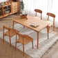 Rectangle Cherry Wood Dining Table Modern Wood Table in Nature with 4 Legs Clearhalo ' dining_table' 'Dining Tables & Seating' 'Dining Tables' 'furn' 'furn_dining_table' 'Furniture' 'furniture_dining_table' 'Kitchen & Dining Furniture' 'kitchen&dining_furn' 'kitchen' 'kitchen_dining_table' 3922843