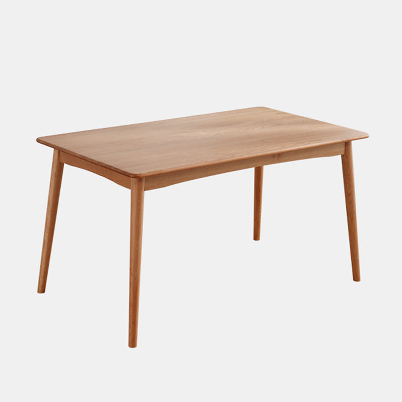 Rectangle Cherry Wood Dining Table Modern Wood Table in Nature with 4 Legs Without Chairs Clearhalo ' dining_table' 'Dining Tables & Seating' 'Dining Tables' 'furn' 'furn_dining_table' 'Furniture' 'furniture_dining_table' 'Kitchen & Dining Furniture' 'kitchen&dining_furn' 'kitchen' 'kitchen_dining_table' 3922844