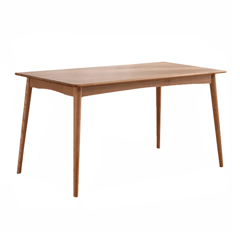 Rectangle Cherry Wood Dining Table Modern Wood Table in Nature with 4 Legs Clearhalo ' dining_table' 'Dining Tables & Seating' 'Dining Tables' 'furn' 'furn_dining_table' 'Furniture' 'furniture_dining_table' 'Kitchen & Dining Furniture' 'kitchen&dining_furn' 'kitchen' 'kitchen_dining_table' 3922848