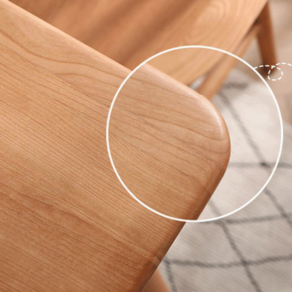 Rectangle Cherry Wood Dining Table Modern Wood Table in Nature with 4 Legs Clearhalo ' dining_table' 'Dining Tables & Seating' 'Dining Tables' 'furn' 'furn_dining_table' 'Furniture' 'furniture_dining_table' 'Kitchen & Dining Furniture' 'kitchen&dining_furn' 'kitchen' 'kitchen_dining_table' 3922849