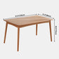 Rectangle Cherry Wood Dining Table Modern Wood Table in Nature with 4 Legs Clearhalo ' dining_table' 'Dining Tables & Seating' 'Dining Tables' 'furn' 'furn_dining_table' 'Furniture' 'furniture_dining_table' 'Kitchen & Dining Furniture' 'kitchen&dining_furn' 'kitchen' 'kitchen_dining_table' 3922857