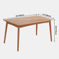 Rectangle Cherry Wood Dining Table Modern Wood Table in Nature with 4 Legs Clearhalo ' dining_table' 'Dining Tables & Seating' 'Dining Tables' 'furn' 'furn_dining_table' 'Furniture' 'furniture_dining_table' 'Kitchen & Dining Furniture' 'kitchen&dining_furn' 'kitchen' 'kitchen_dining_table' 3922859