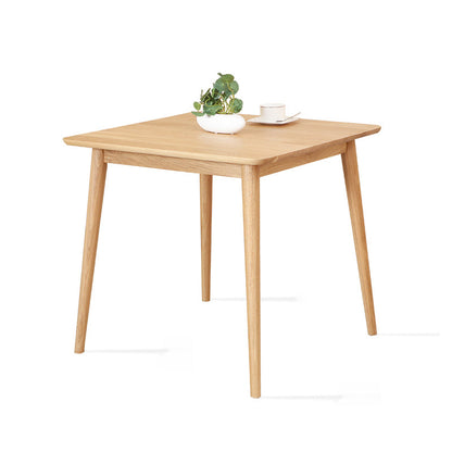 Rubberwood Solid Wood Dining Table 4 Legs Base Wood Table for Kitchen Natural 31.5"L x 31.5"W x 29.5"H Without Chairs Clearhalo ' dining_table' 'Dining Tables & Seating' 'Dining Tables' 'furn' 'furn_dining_table' 'Furniture' 'furniture_dining_table' 'Kitchen & Dining Furniture' 'kitchen&dining_furn' 'kitchen' 'kitchen_dining_table' 3922861