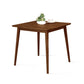 Rubberwood Solid Wood Dining Table 4 Legs Base Wood Table for Kitchen Walnut 31.5"L x 31.5"W x 29.5"H Without Chairs Clearhalo ' dining_table' 'Dining Tables & Seating' 'Dining Tables' 'furn' 'furn_dining_table' 'Furniture' 'furniture_dining_table' 'Kitchen & Dining Furniture' 'kitchen&dining_furn' 'kitchen' 'kitchen_dining_table' 3922862
