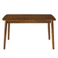 Rubberwood Solid Wood Dining Table 4 Legs Base Wood Table for Kitchen Walnut Without Chairs Clearhalo ' dining_table' 'Dining Tables & Seating' 'Dining Tables' 'furn' 'furn_dining_table' 'Furniture' 'furniture_dining_table' 'Kitchen & Dining Furniture' 'kitchen&dining_furn' 'kitchen' 'kitchen_dining_table' 3922864