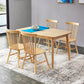 Rubberwood Solid Wood Dining Table 4 Legs Base Wood Table for Kitchen Clearhalo ' dining_table' 'Dining Tables & Seating' 'Dining Tables' 'furn' 'furn_dining_table' 'Furniture' 'furniture_dining_table' 'Kitchen & Dining Furniture' 'kitchen&dining_furn' 'kitchen' 'kitchen_dining_table' 3922865