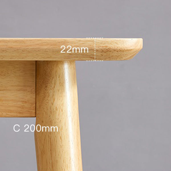 Rubberwood Solid Wood Dining Table 4 Legs Base Wood Table for Kitchen Clearhalo ' dining_table' 'Dining Tables & Seating' 'Dining Tables' 'furn' 'furn_dining_table' 'Furniture' 'furniture_dining_table' 'Kitchen & Dining Furniture' 'kitchen&dining_furn' 'kitchen' 'kitchen_dining_table' 3922870
