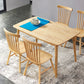 Rubberwood Solid Wood Dining Table 4 Legs Base Wood Table for Kitchen Clearhalo ' dining_table' 'Dining Tables & Seating' 'Dining Tables' 'furn' 'furn_dining_table' 'Furniture' 'furniture_dining_table' 'Kitchen & Dining Furniture' 'kitchen&dining_furn' 'kitchen' 'kitchen_dining_table' 3922873