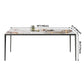 Metal Contemporary Rectangular Table White Sintered Stone Dining Table with Metal Legs Clearhalo ' dining_table' 'Dining Tables & Seating' 'Dining Tables' 'furn' 'furn_dining_table' 'Furniture' 'furniture_dining_table' 'Kitchen & Dining Furniture' 'kitchen&dining_furn' 'kitchen' 'kitchen_dining_table' 3922891