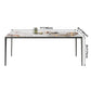 Metal Contemporary Rectangular Table White Sintered Stone Dining Table with Metal Legs Clearhalo ' dining_table' 'Dining Tables & Seating' 'Dining Tables' 'furn' 'furn_dining_table' 'Furniture' 'furniture_dining_table' 'Kitchen & Dining Furniture' 'kitchen&dining_furn' 'kitchen' 'kitchen_dining_table' 3922893