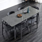 Industrial Rectangle Dining Table for Restaurant Sintered Stone Top Table with 4 Legs Clearhalo ' dining_table' 'Dining Tables & Seating' 'Dining Tables' 'furn' 'furn_dining_table' 'Furniture' 'furniture_dining_table' 'Kitchen & Dining Furniture' 'kitchen&dining_furn' 'kitchen' 'kitchen_dining_table' 3922896