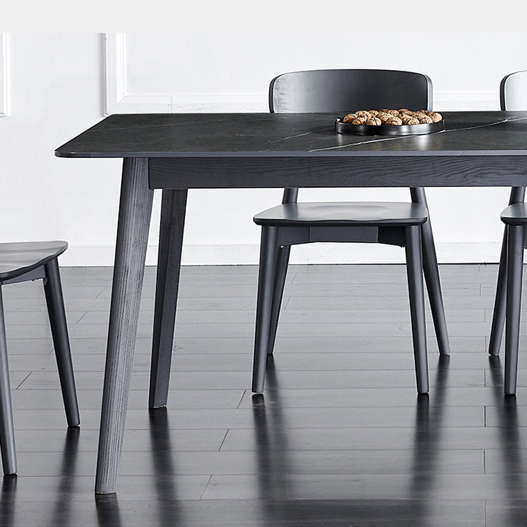 Industrial Rectangle Dining Table for Restaurant Sintered Stone Top Table with 4 Legs Clearhalo ' dining_table' 'Dining Tables & Seating' 'Dining Tables' 'furn' 'furn_dining_table' 'Furniture' 'furniture_dining_table' 'Kitchen & Dining Furniture' 'kitchen&dining_furn' 'kitchen' 'kitchen_dining_table' 3922903