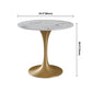 Traditional Luxury Style Dining Table White Round Sintered Stone Table Clearhalo ' dining_table' 'Dining Tables & Seating' 'Dining Tables' 'furn' 'furn_dining_table' 'Furniture' 'furniture_dining_table' 'Kitchen & Dining Furniture' 'kitchen&dining_furn' 'kitchen' 'kitchen_dining_table' 3922921