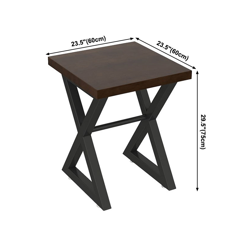 Industrial Style Brown Dinner Table Solid Wood Trestle Table for Dining Room Clearhalo ' dining_table' 'Dining Tables & Seating' 'Dining Tables' 'furn' 'furn_dining_table' 'Furniture' 'furniture_dining_table' 'Kitchen & Dining Furniture' 'kitchen&dining_furn' 'kitchen' 'kitchen_dining_table' 3922935