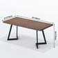 Industrial Brown Dinner Table Solid Wood Table with Metal Base for Dining Room Clearhalo ' dining_table' 'Dining Tables & Seating' 'Dining Tables' 'furn' 'furn_dining_table' 'Furniture' 'furniture_dining_table' 'Kitchen & Dining Furniture' 'kitchen&dining_furn' 'kitchen' 'kitchen_dining_table' 3922952
