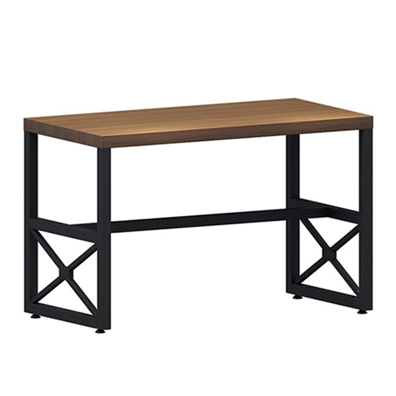 Industrial Style Dinner Table Rectangle Table with Black Frame for Dining Room Solid Wood Without Chairs Clearhalo ' dining_table' 'Dining Tables & Seating' 'Dining Tables' 'furn' 'furn_dining_table' 'Furniture' 'furniture_dining_table' 'Kitchen & Dining Furniture' 'kitchen&dining_furn' 'kitchen' 'kitchen_dining_table' 3922954