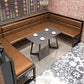 Industrial Style Dinner Table Rectangle Table with Black Frame for Dining Room Clearhalo ' dining_table' 'Dining Tables & Seating' 'Dining Tables' 'furn' 'furn_dining_table' 'Furniture' 'furniture_dining_table' 'Kitchen & Dining Furniture' 'kitchen&dining_furn' 'kitchen' 'kitchen_dining_table' 3922957