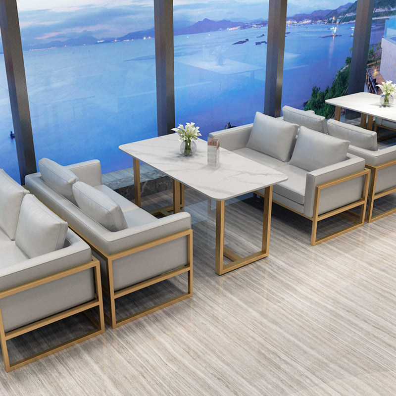 Traditional Luxury Style Dining Table Sintered Stone Table with Gold Frame for Dining Room Clearhalo ' dining_table' 'Dining Tables & Seating' 'Dining Tables' 'furn' 'furn_dining_table' 'Furniture' 'furniture_dining_table' 'Kitchen & Dining Furniture' 'kitchen&dining_furn' 'kitchen' 'kitchen_dining_table' 3922968