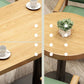 Industrial Brown Dinner Table Wood Table with Black Frame for Dining Room Clearhalo ' dining_table' 'Dining Tables & Seating' 'Dining Tables' 'furn' 'furn_dining_table' 'Furniture' 'furniture_dining_table' 'Kitchen & Dining Furniture' 'kitchen&dining_furn' 'kitchen' 'kitchen_dining_table' 3922991