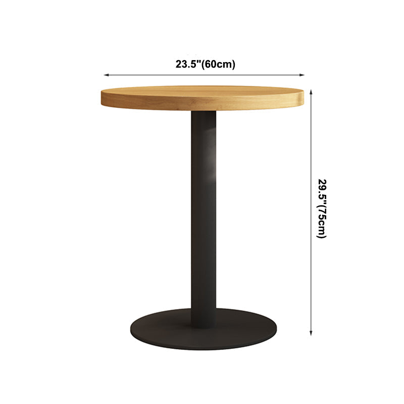 Industrial Brown Dinner Table Wood Table with Black Frame for Dining Room Clearhalo ' dining_table' 'Dining Tables & Seating' 'Dining Tables' 'furn' 'furn_dining_table' 'Furniture' 'furniture_dining_table' 'Kitchen & Dining Furniture' 'kitchen&dining_furn' 'kitchen' 'kitchen_dining_table' 3922995