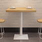 Square Wooden Fir Table Industrial Dining Table with Metal Pedestal Base Clearhalo ' dining_table' 'Dining Tables & Seating' 'Dining Tables' 'furn' 'furn_dining_table' 'Furniture' 'furniture_dining_table' 'Kitchen & Dining Furniture' 'kitchen&dining_furn' 'kitchen' 'kitchen_dining_table' 3923026