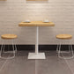 Square Wooden Fir Table Industrial Dining Table with Metal Pedestal Base Clearhalo ' dining_table' 'Dining Tables & Seating' 'Dining Tables' 'furn' 'furn_dining_table' 'Furniture' 'furniture_dining_table' 'Kitchen & Dining Furniture' 'kitchen&dining_furn' 'kitchen' 'kitchen_dining_table' 3923030