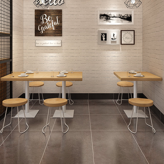 Square Wooden Fir Table Industrial Dining Table with Metal Pedestal Base Clearhalo ' dining_table' 'Dining Tables & Seating' 'Dining Tables' 'furn' 'furn_dining_table' 'Furniture' 'furniture_dining_table' 'Kitchen & Dining Furniture' 'kitchen&dining_furn' 'kitchen' 'kitchen_dining_table' 3923031
