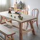 Rectangle Pine Solid Wood Table in Nature Modern Dining Table with Trestle Base for Restaurant Clearhalo ' dining_table' 'Dining Tables & Seating' 'Dining Tables' 'furn' 'furn_dining_table' 'Furniture' 'furniture_dining_table' 'Kitchen & Dining Furniture' 'kitchen&dining_furn' 'kitchen' 'kitchen_dining_table' 3923068