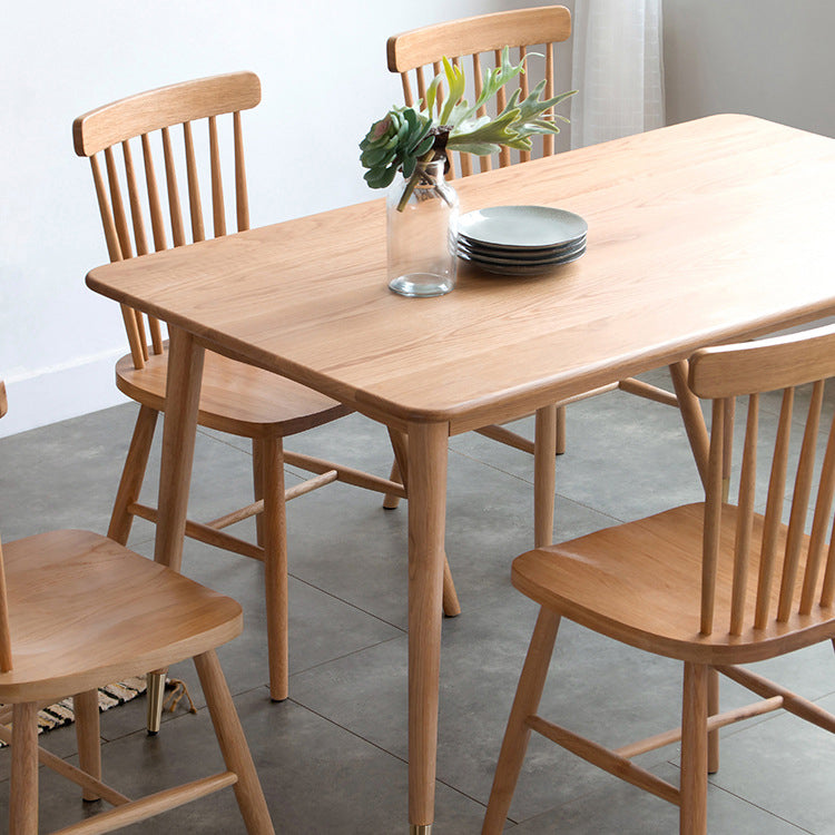 Rectangle Oak Wood Table in Nature Modern Dining Table with 4 Legs for Restaurant Clearhalo ' dining_table' 'Dining Tables & Seating' 'Dining Tables' 'furn' 'furn_dining_table' 'Furniture' 'furniture_dining_table' 'Kitchen & Dining Furniture' 'kitchen&dining_furn' 'kitchen' 'kitchen_dining_table' 3923085