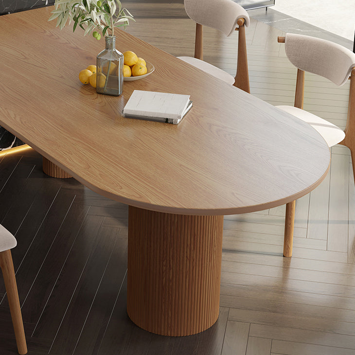 Solid Wood Contemporary Free Form Table Wood Top Dining Table for Dining Room Clearhalo ' dining_table' 'Dining Tables & Seating' 'Dining Tables' 'furn' 'furn_dining_table' 'Furniture' 'furniture_dining_table' 'Kitchen & Dining Furniture' 'kitchen&dining_furn' 'kitchen' 'kitchen_dining_table' 3923113