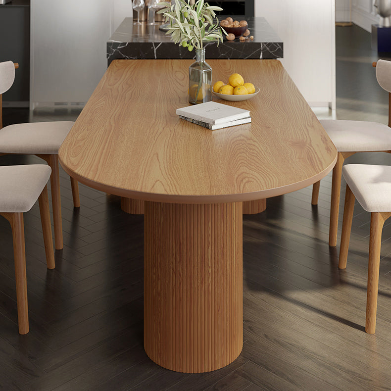 Solid Wood Contemporary Free Form Table Wood Top Dining Table for Dining Room Clearhalo ' dining_table' 'Dining Tables & Seating' 'Dining Tables' 'furn' 'furn_dining_table' 'Furniture' 'furniture_dining_table' 'Kitchen & Dining Furniture' 'kitchen&dining_furn' 'kitchen' 'kitchen_dining_table' 3923117
